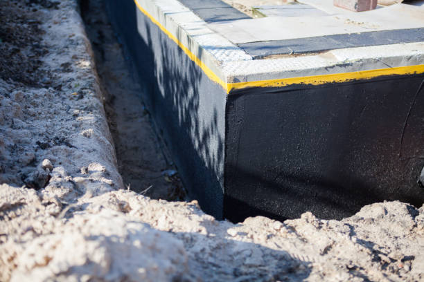Residential Exterior Waterproofing installation at a Fort Lee, VA home by SJ Waterproofing Pros