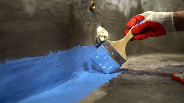 Commercial Exterior Waterproofing project at a Fort Lee, VA business property by SJ Waterproofing Pros